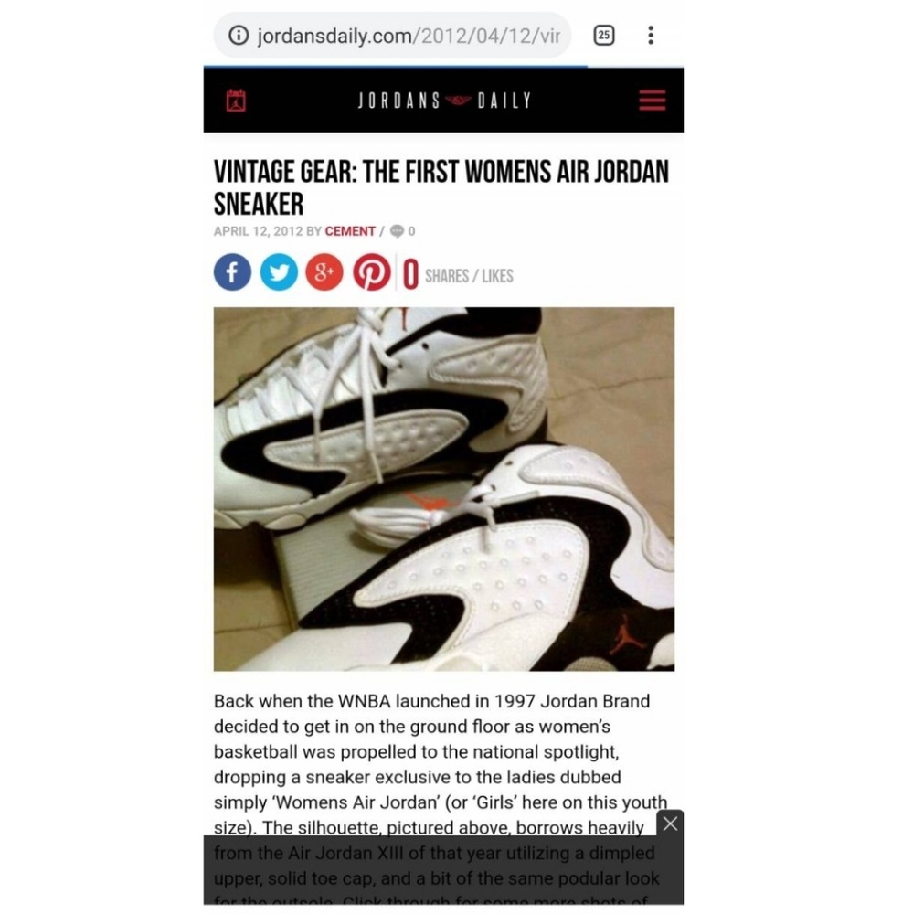 [1997] Rare Womens Jordan Womens 13.5 (Mens 12) - Picture 8 of 8